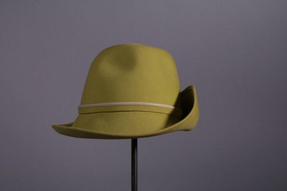 Trilby in lichtgroen vilt