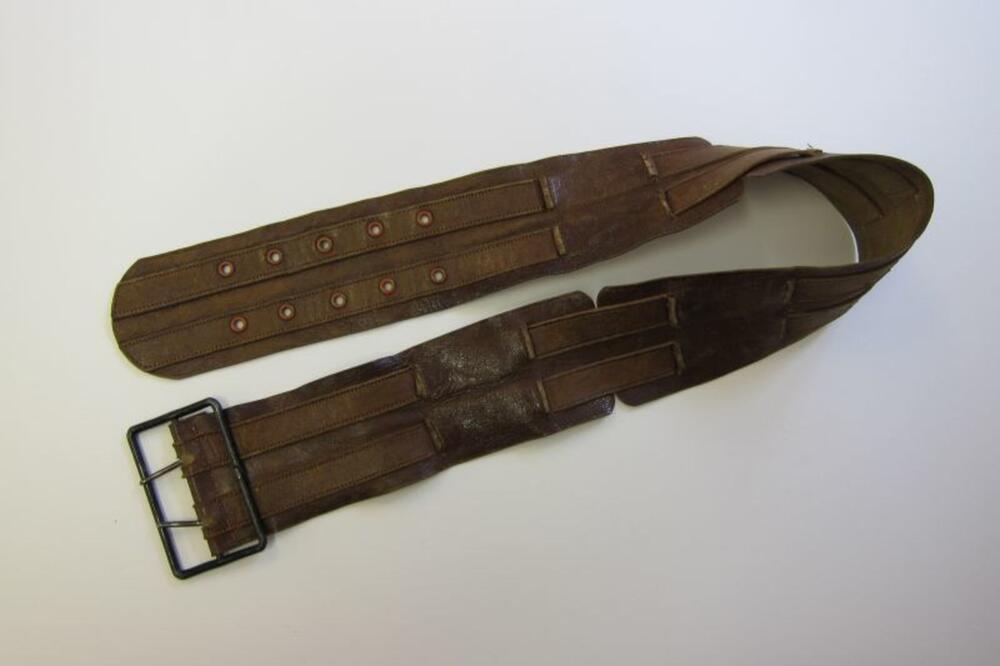 riem in bruin leer