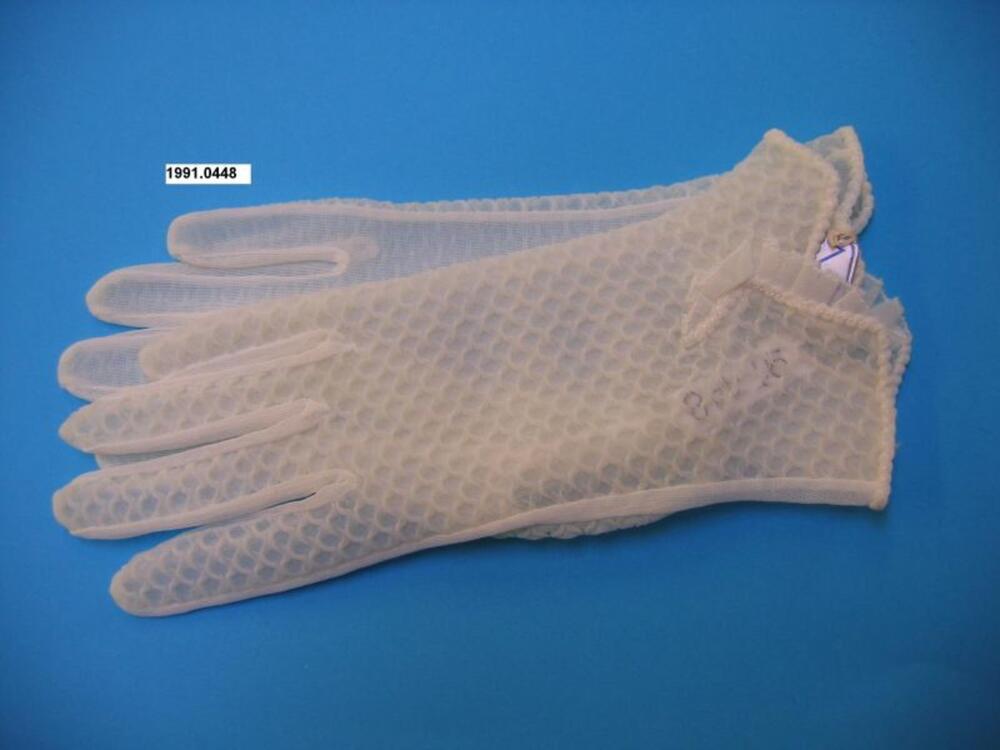 Handschoenen in witte nylon