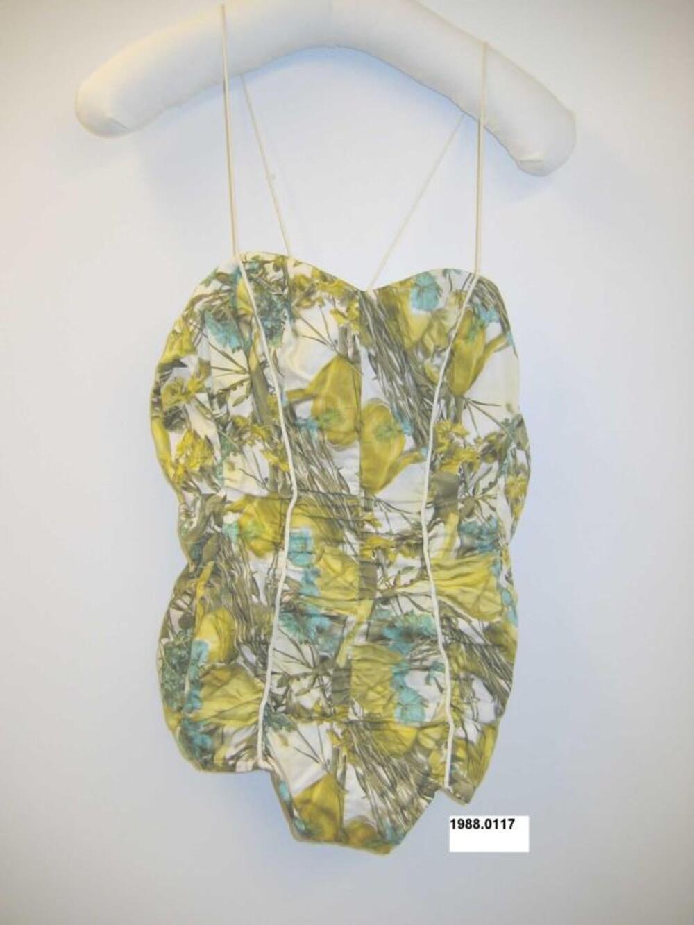 Katoenen badpak met grote bloemen