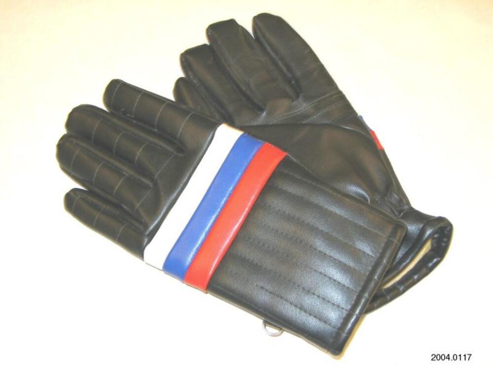 Handschoenen in zwart imitatieleer