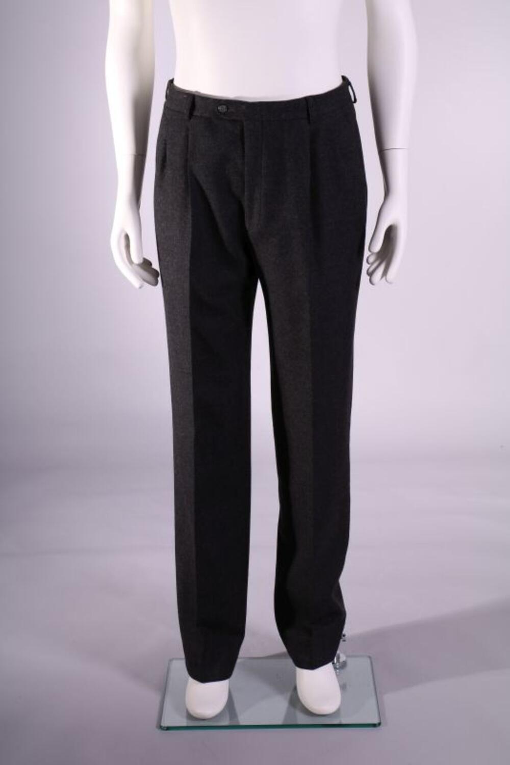 Broek in grijs wol