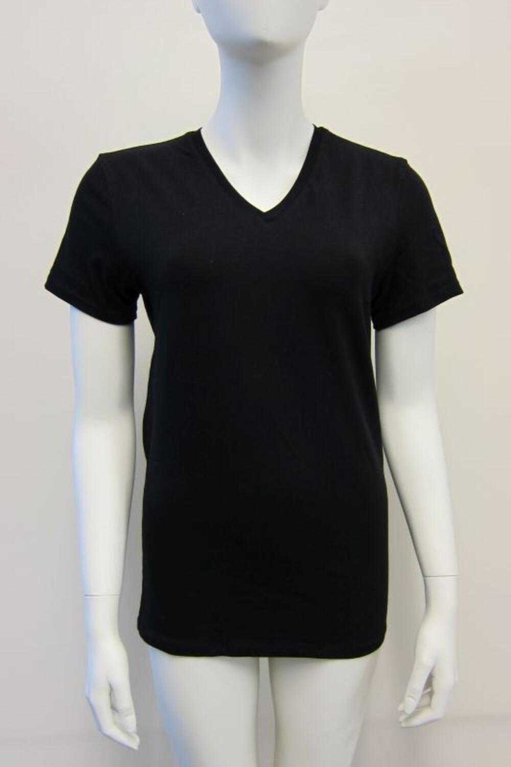 T-shirt in zwarte, katoenen tricot