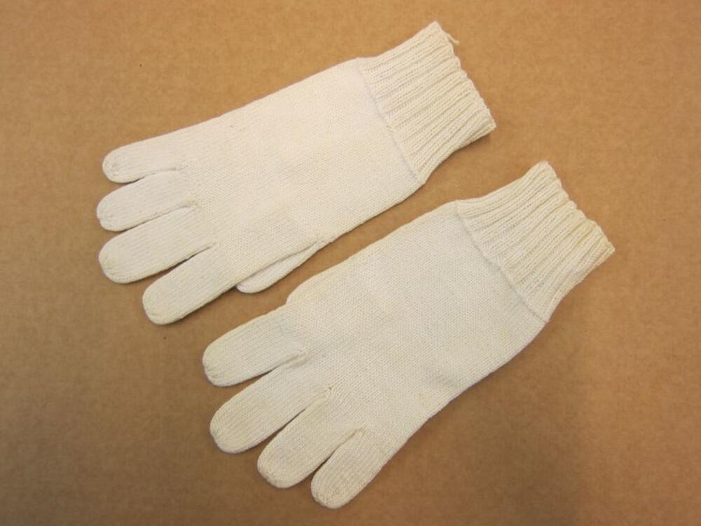 Handschoenen in ecrukleurige katoen
