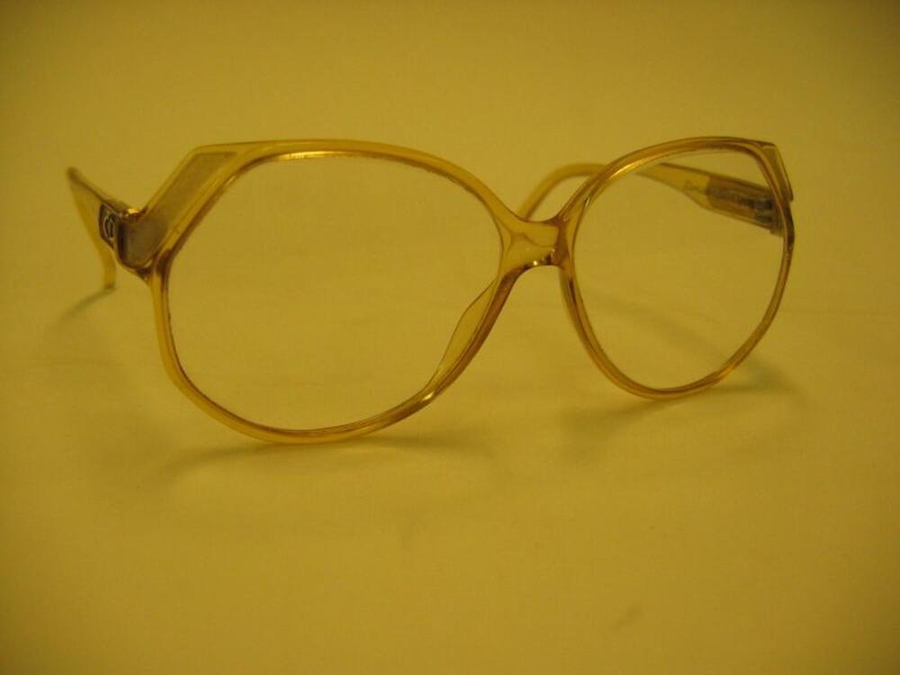 Bril in beige plastic