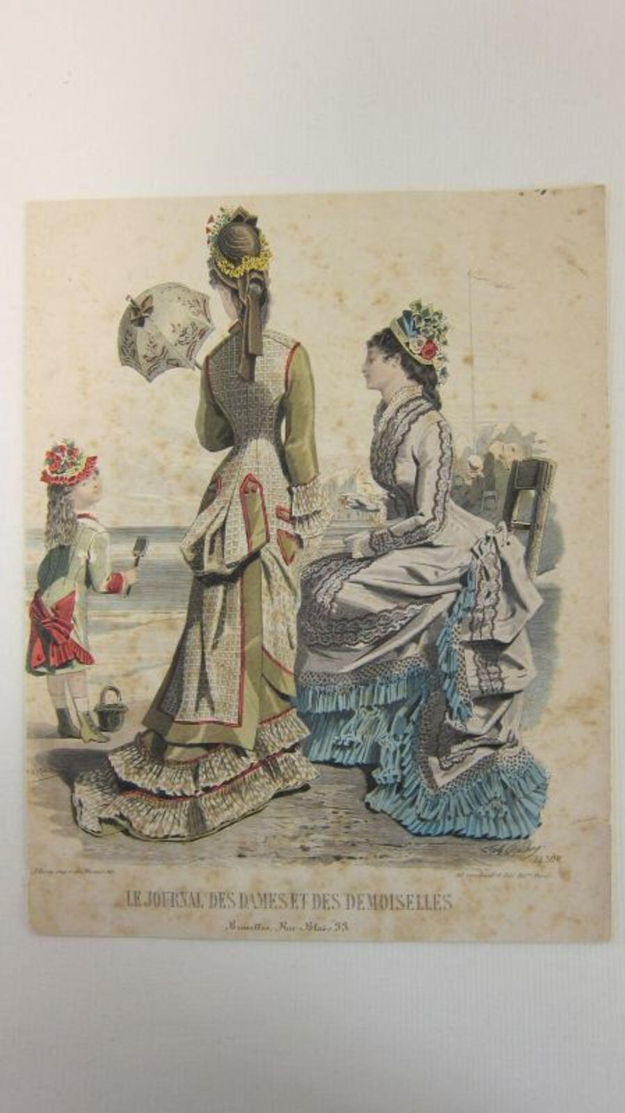 Kopergravure op papier uit Le Journal des Dames et Desmoiselles