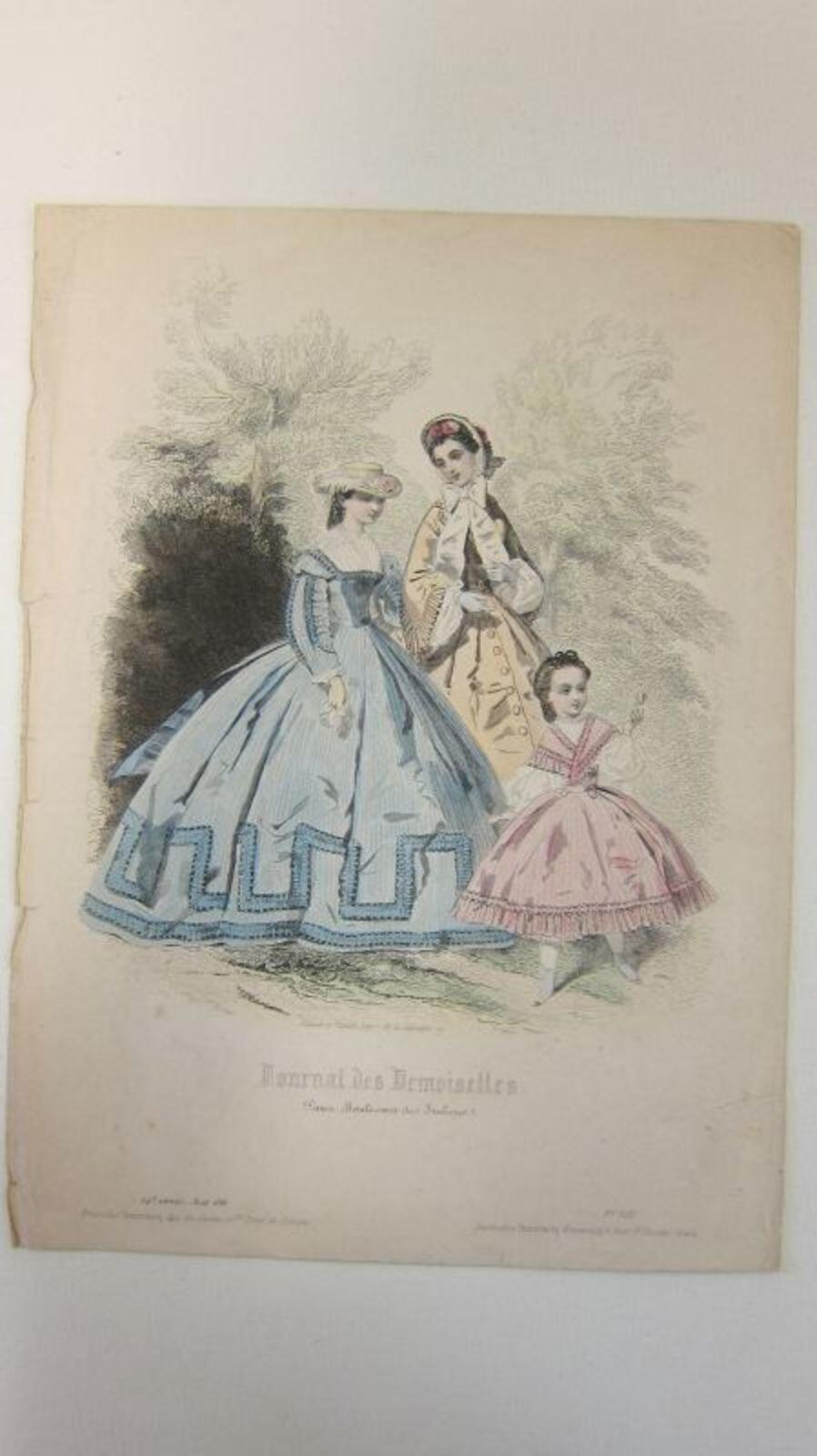 Kopergravure op papier uit Journal des Desmoiselles