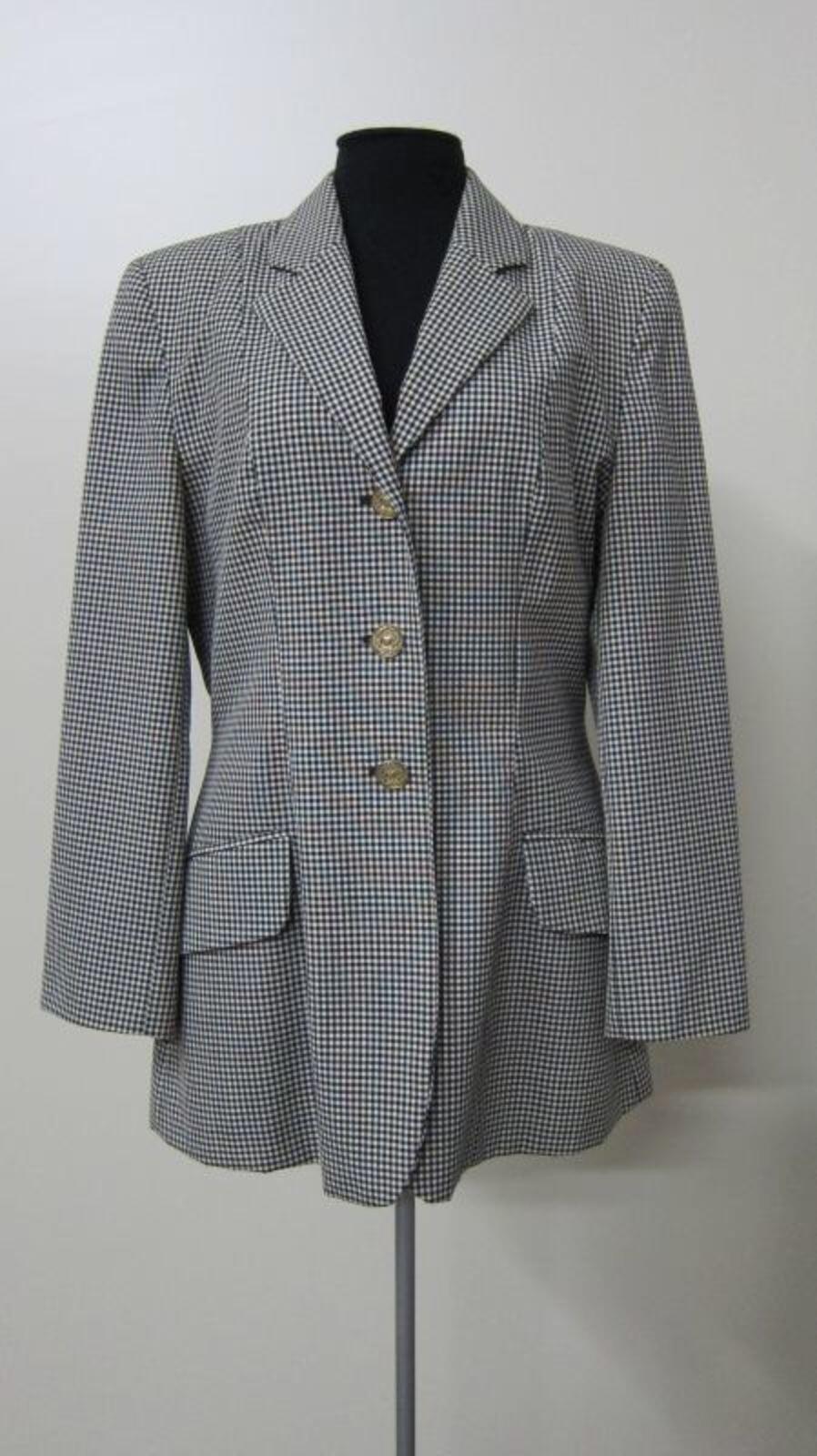 Zwart wit geruit vest