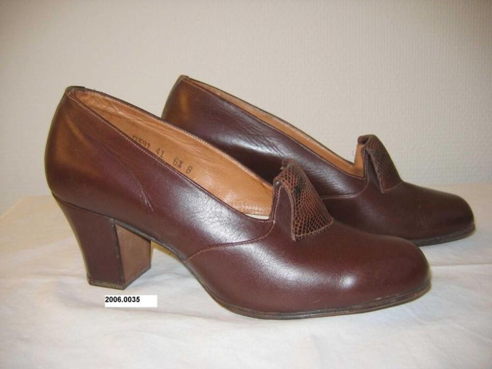 Bruine damesschoenen met hak