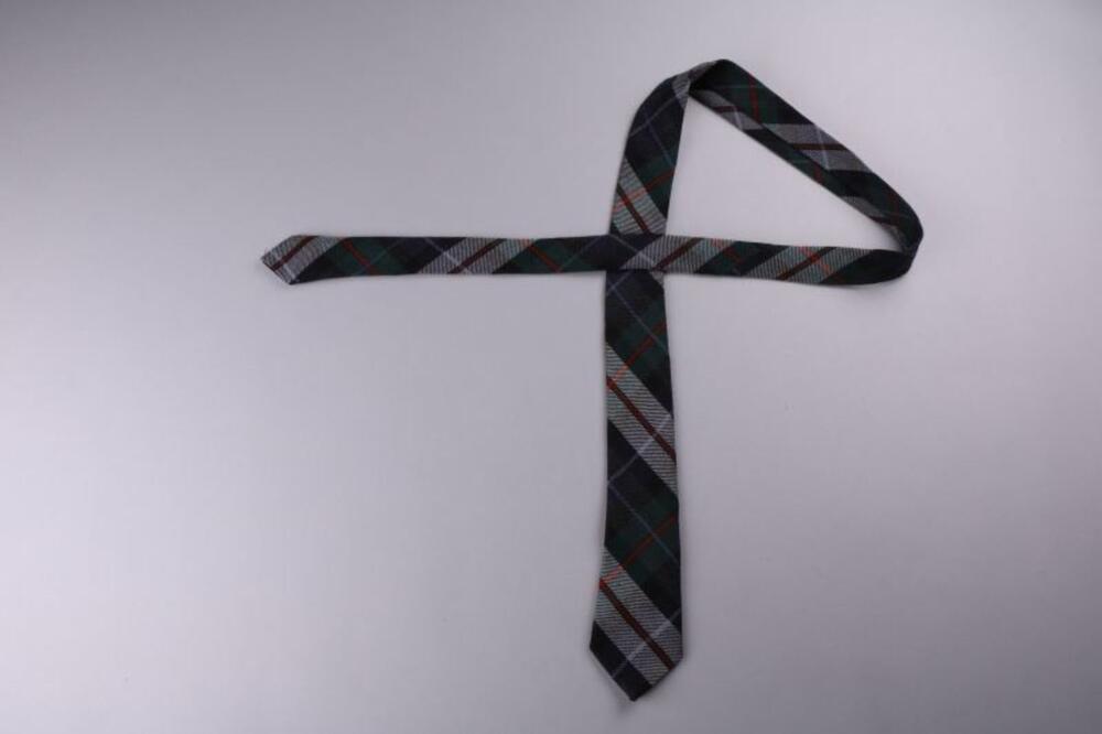 Stropdas in wollen tartan