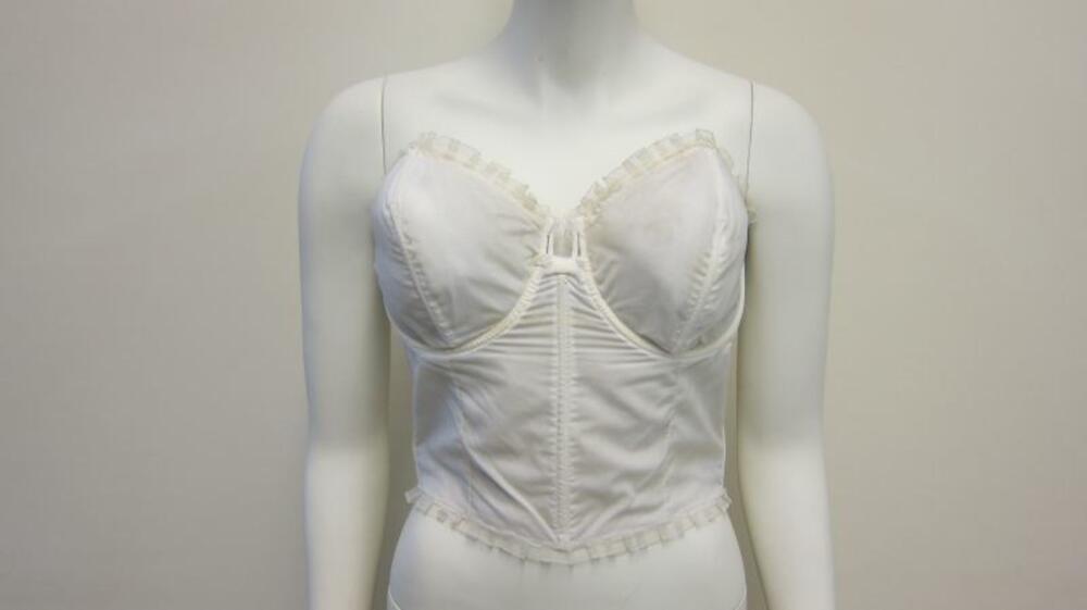 Bustier in witte nylon