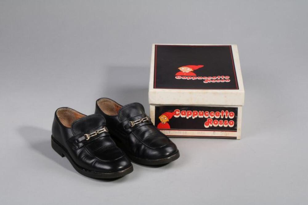 Jongensschoenen in blauw leer met originele doos