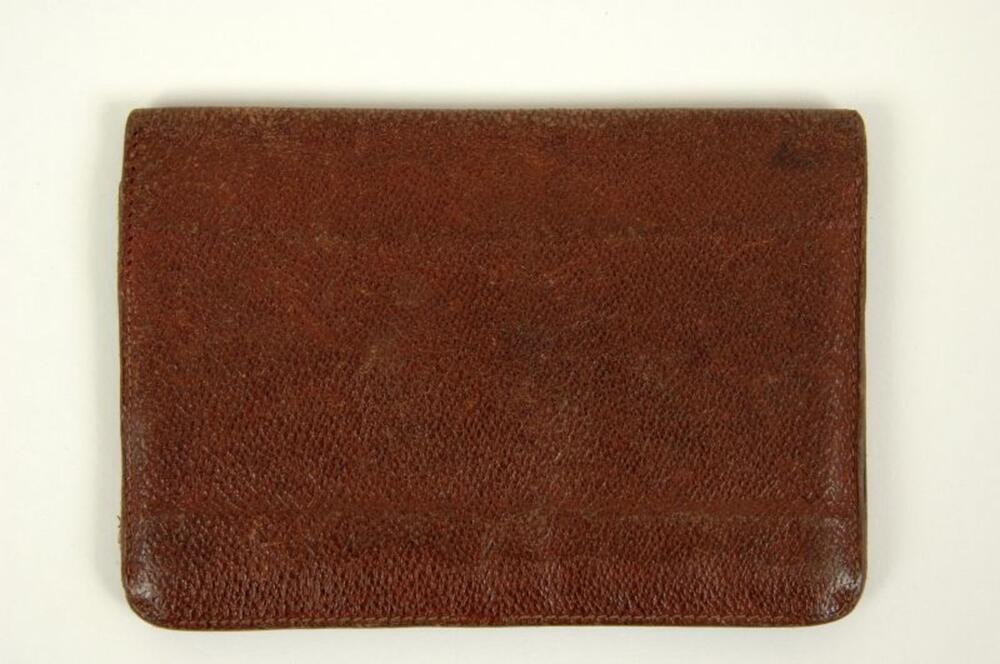 Portefeuille in roestbruin leer, envelopmodel