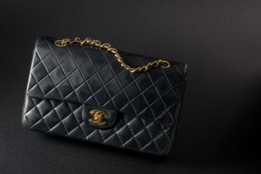 Chanel 2.55 in zwart leer