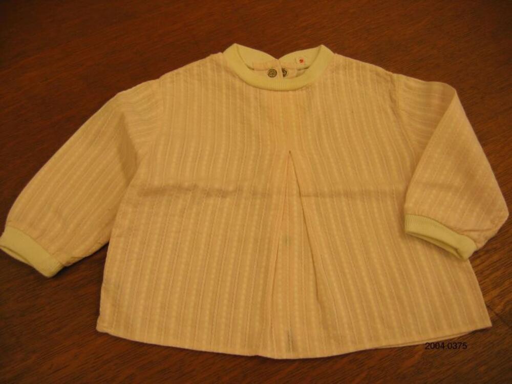 Blouse in roze en witte katoen