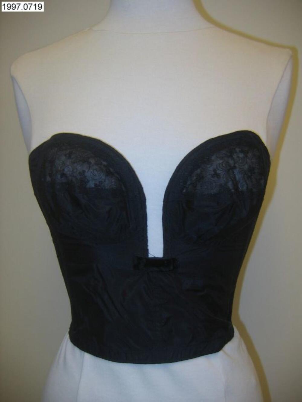 Bustier in zwarte nylon