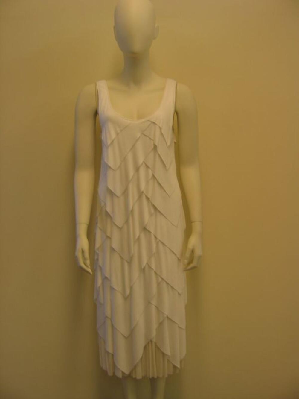 Jurk in witte tricot