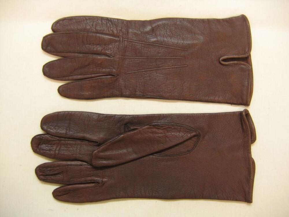Handschoenen in bruin leer