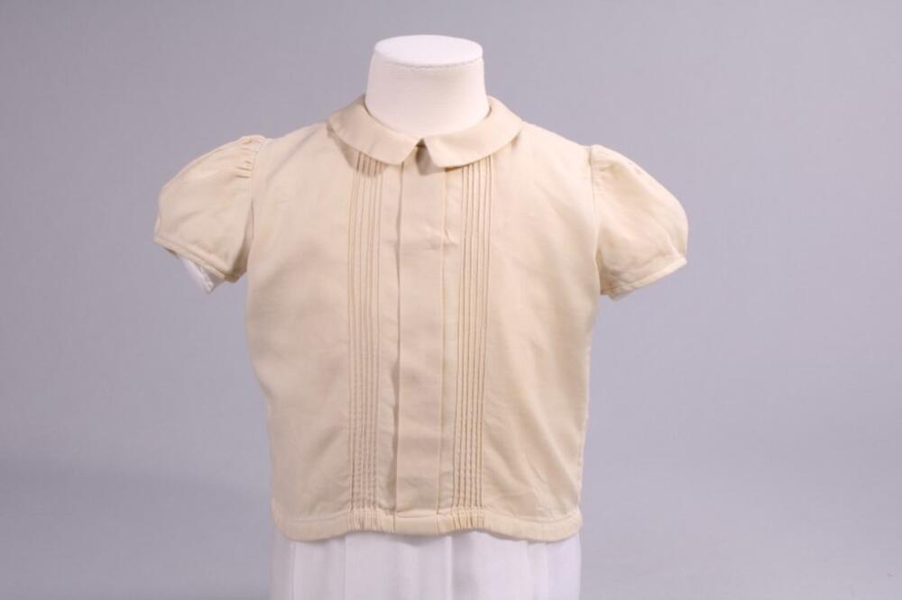 Blouse in écru katoen