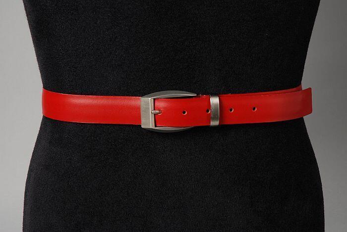 Rode leren riem