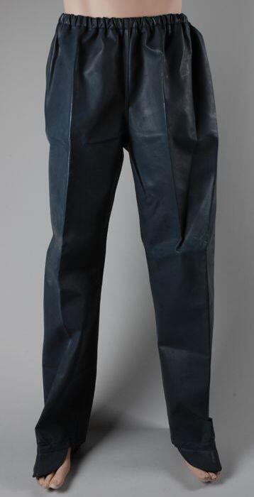 Uniformbroek, regenbroek van donkerblauw kunststof