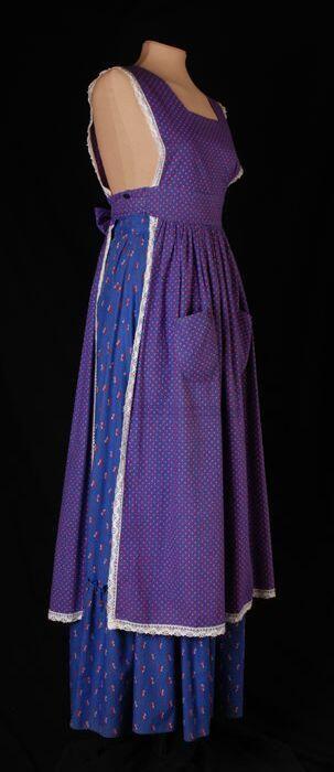 Laura Ashley japon bestaande uit een rok en een schort