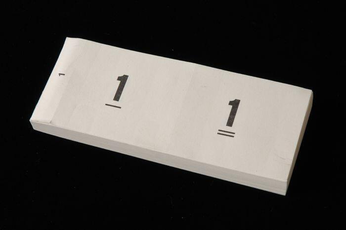 De ridder van het geheugen, kostuum event, garderobe tickets