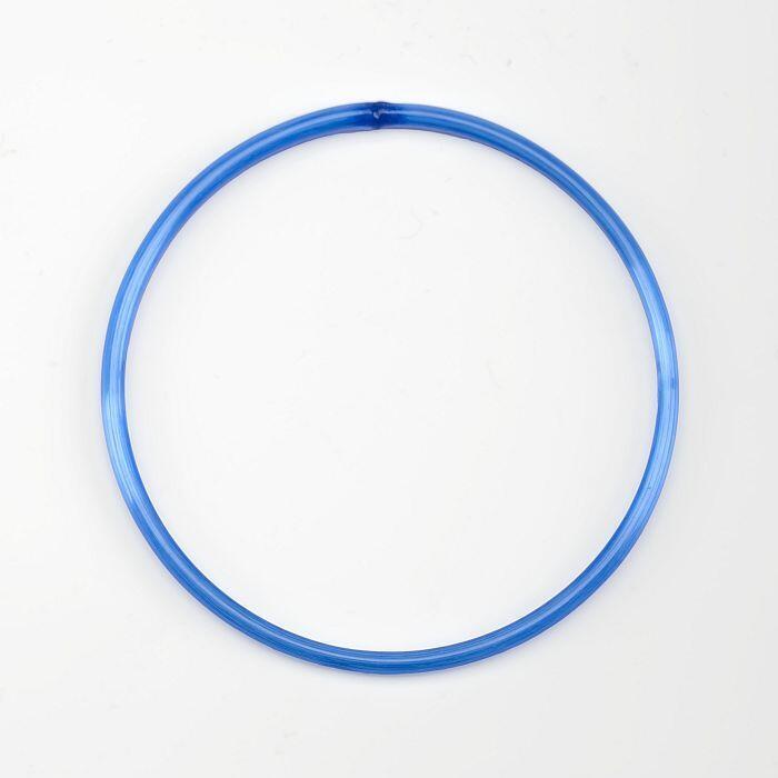 Transparant blauwe glazen armband