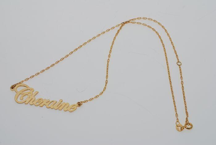 Gouden ketting met hanger "Cheraine"