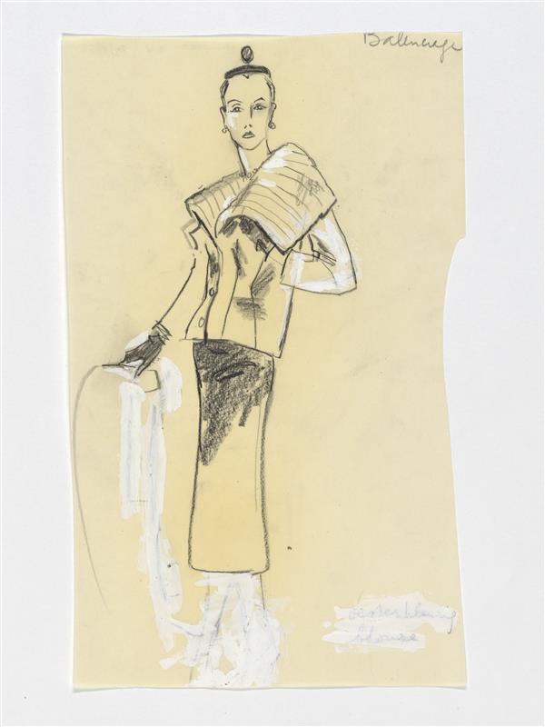 Balenciaga - tailleur (in zwarte duchesse)