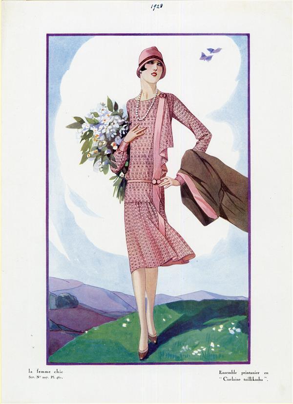 No. 207, pl. 461. 'Ensemble printanier en "Ciselaine toillikasha"