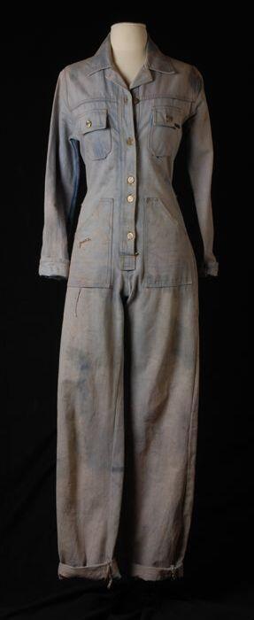 Spijkeroverall met riem
