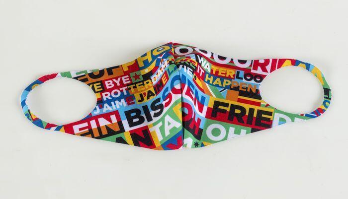 Mondkapje, merchandise voor het Eurovisie Songfestival, dat als slogan 'Sing Along City' had en in…