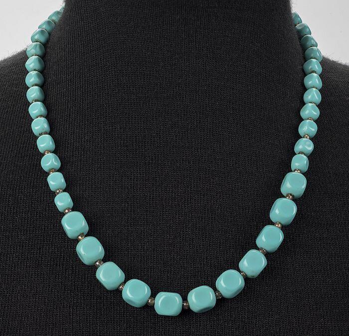 Turquoise kralenketting