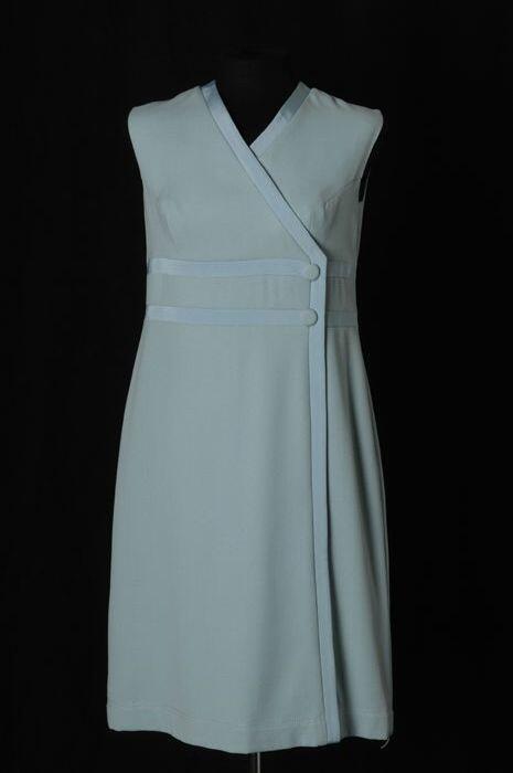 Lichtblauwe georgette japon