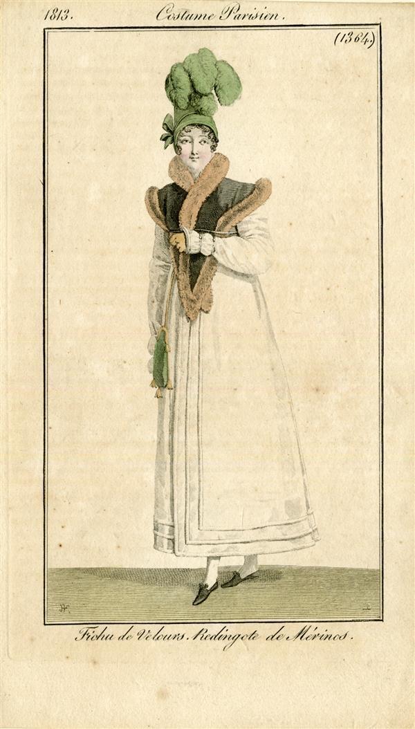 Costume Parisien 'Fichu de Velours. Redingote de Mérinos'
