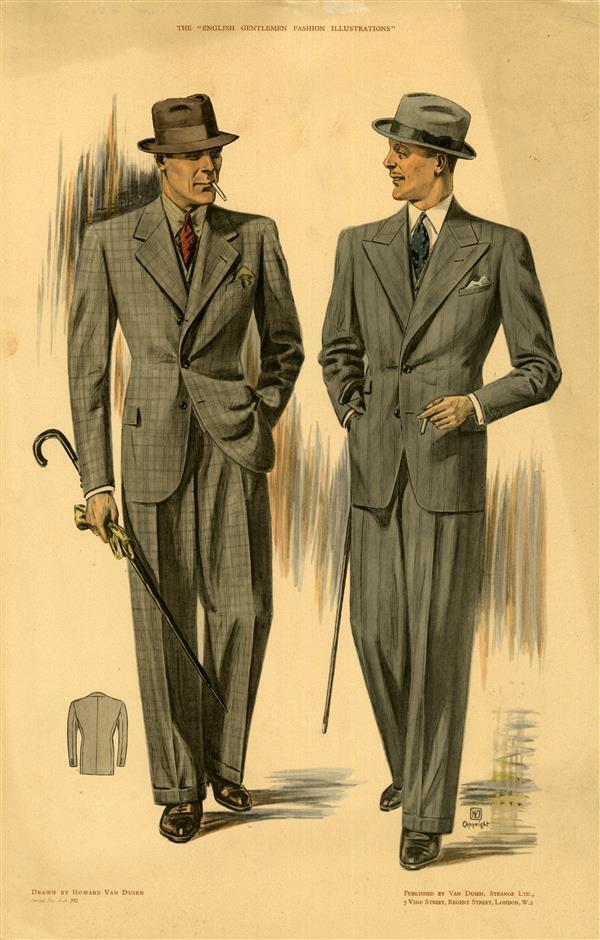 The English Gentlemen Fashion Illustrations