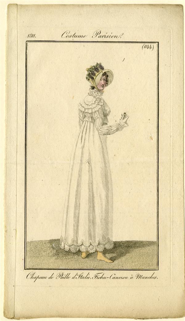 Costume Parisien 'Chapeau de Paille d'Italie. Fichu-Canezou à Manches'