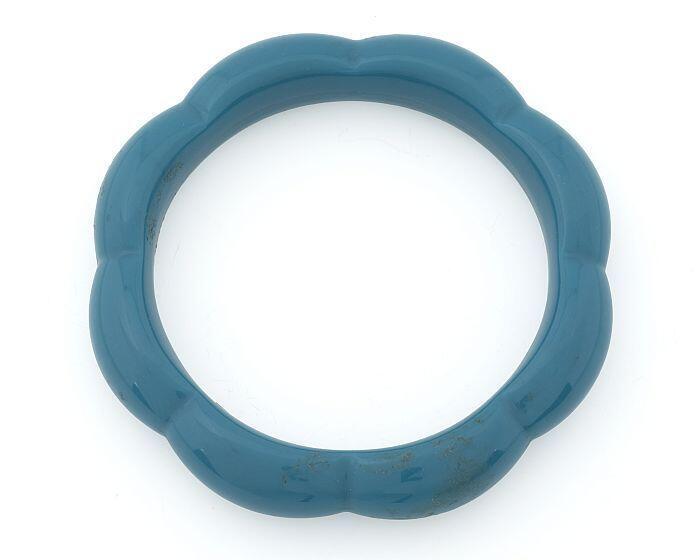 Blauwe kunststofarmband