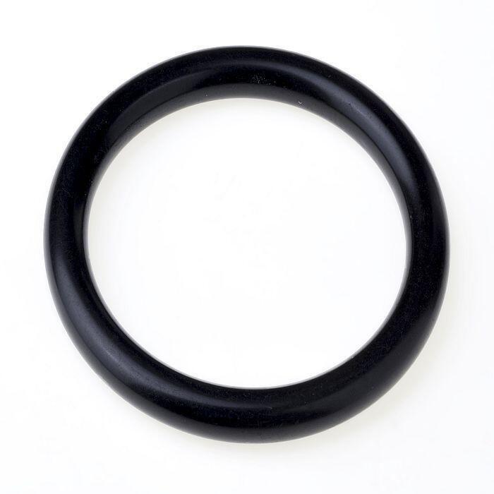 Zwarte kunststofarmband