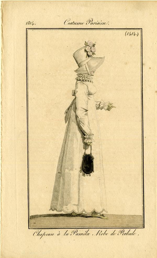 Costume Parisien 'Chapeau à la Paméla, Robe de Perkale'