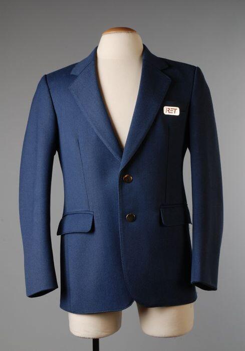 Uniformjas, grijsblauw colbert van uniform "RET"