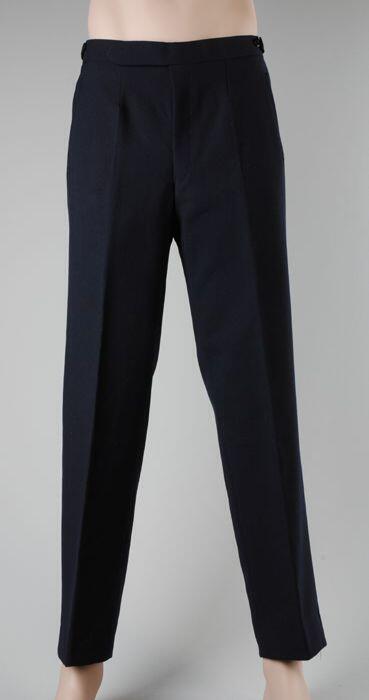 Rechte pantalon van donkerblauwe keper van herenuniform Leger des Heils