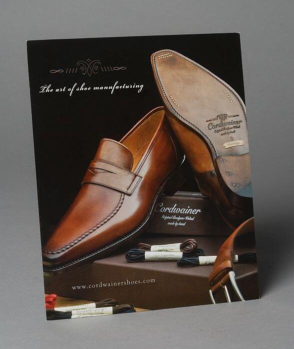 Reclamebord met "CORDWAINER"