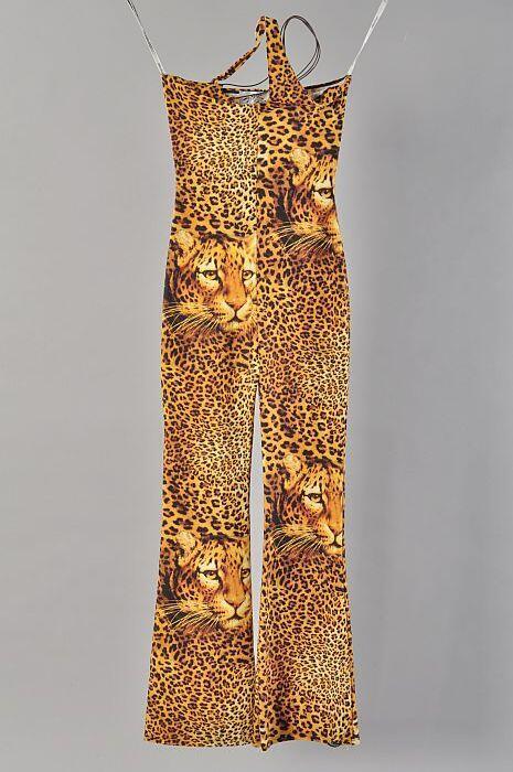 Catsuit met panterprint