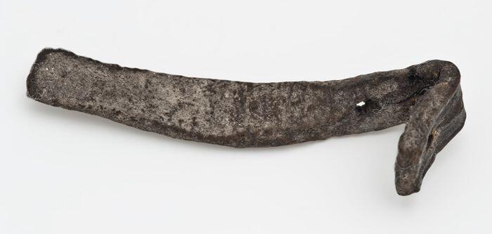 Klein lederen riemfragment