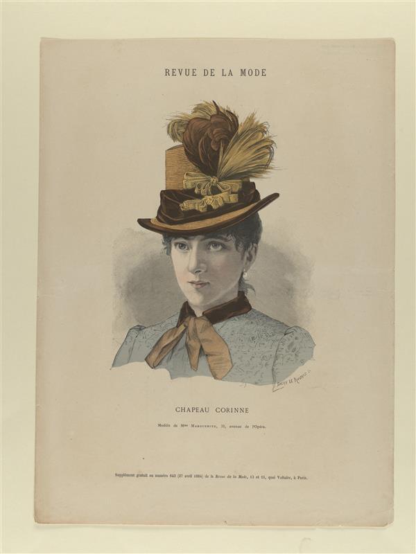 Revue de la Mode, Chapeau Corinne