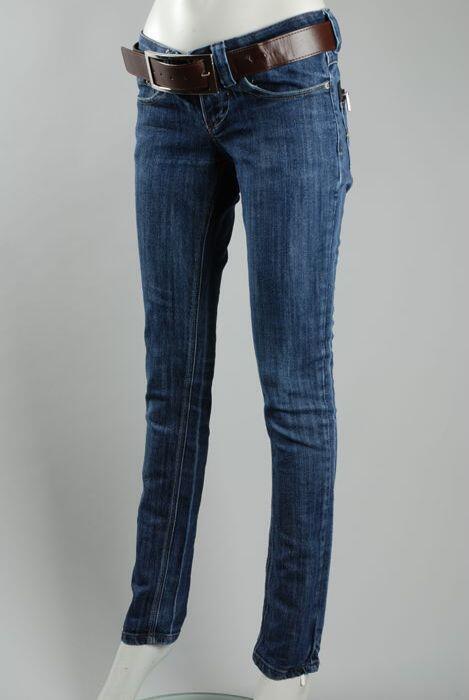 Blauwe jeans, skinny jeans model, merk Revers Jeans, maat S/36
