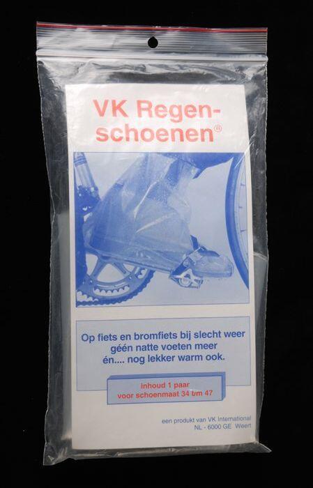 Plastic regenschoenen in transparant plastic zakje