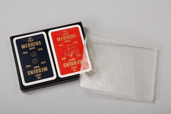 Speelkaarten van Meddens 150 jaar, in doos